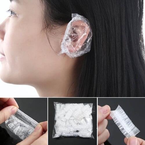 Ear Cover One-off Earmuffs Dyeing Hair Supplies Elastic Bath Shower Tools Bathroom Accessories Disposable Salon Ear Protector