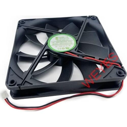 NEW for DFS132512M 13025 12V 13cm 135*135*25mm 2.4w 2-wire power supply cooling fan