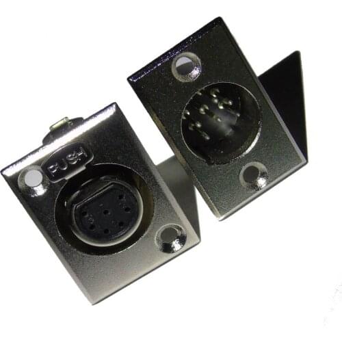 Wholesale 200pcs/lot metal XLR 7-Pin Chassis Panel Mounted Socket Connector with 100pcs male and 100 female xlr socket