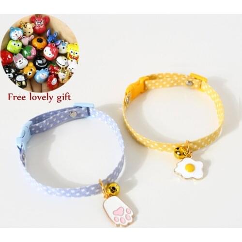 Kitten Collar with Bell Cut Cat Collars Breakaway Adjustable Cats Collar Puppy Collar Pet Supplies Collier Pour Chat for Kittens