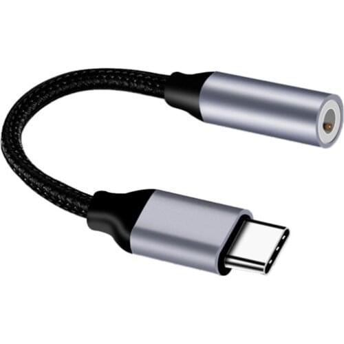 Adapter Jack Headphone Cable USB Type-C 3.5mm Stereo Audio For Huawei Mate 10 Pro/P20/P20 Pro/P30 Pro