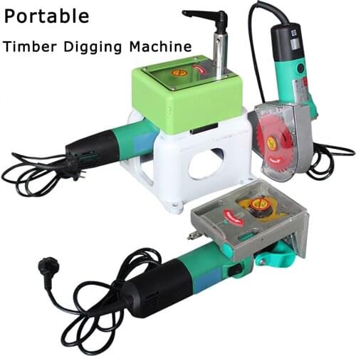 Woodworking Portable wood digging and patching machine Simple patching machine woodworking Local knot scar repair machine