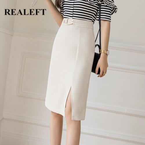 REALEFT Women's Midi Skirts