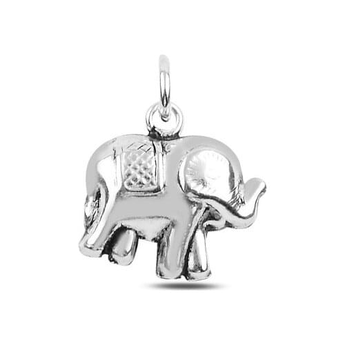 Silver 925 Sterling Elephant Electroform Pendant