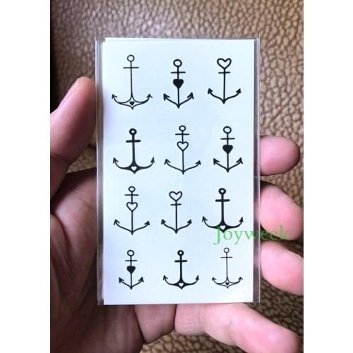 Waterproof Temporary Tattoo sticker cute small anchor tatto stickers flash tatoo fake tattoos for kids girl child