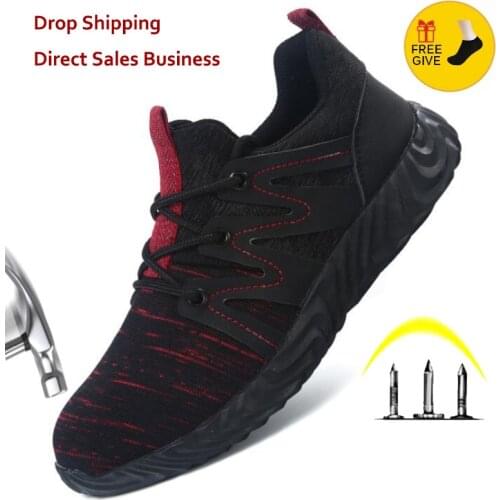 XPUHGM Brand Winter Mens Steel Toe Puncture Proof Safety Boots Shoes Men Anti Smashing Protective Work Shoes Male sneakers Shoe