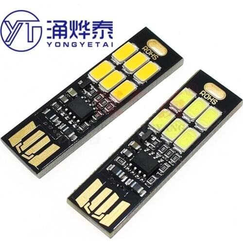 YYT 2PCS Mini ultra-thin mobile small light usb light led light USB camping light baby night light