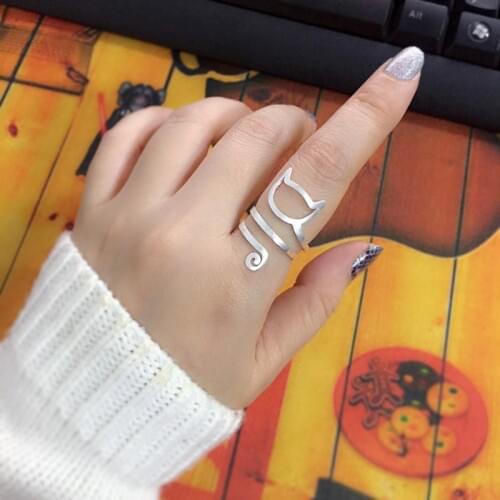 2021 Sale New Summer Ring ring cat for women 925 silver Crystal from Swarovskis Fine jewelry jewelry For female as party gifts