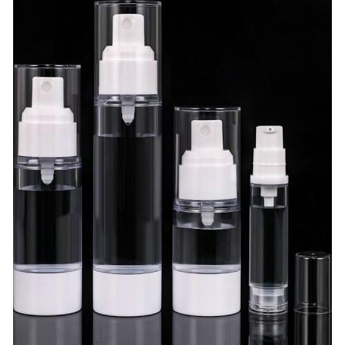 15ml 30ml 50ml 80ml 100ml Plastic Vacuum Spray&Pump Lotion Refillable Bottle Travelling Refillable Container Empty Airless Case