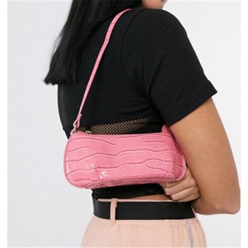 2020 Women Crocodile Bolsas Bag Designer Handbags Ladies Fashion Patent Leather Handbags Casual Messenger Retro Tote Bags