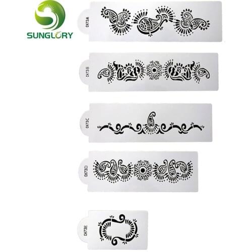 Cookie 5PCS Animal Fondant Decorating Cake Stencil Cupcake Decoration Template Mold Baking Tools For Cakes Ferramentas Bolo