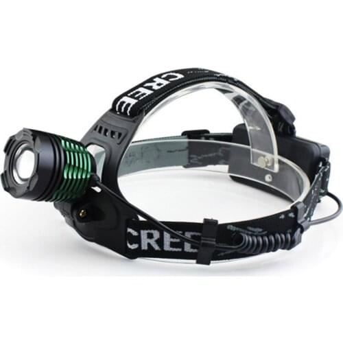 Rechargeable CREE XML T6 2000 Lumens Zoom Head Lamp LED Headlamp + 18650 Battery 4200mAh LED Headlight Flashlight Lantern