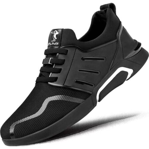 New men fashion shoes black flat with Woven light breathable knitting male shoes lace up round toe casual sweat absorbant boots