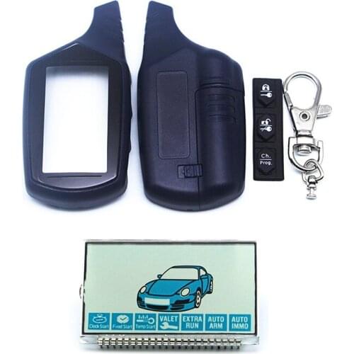 Keychain B9 Lcd display screen+body cover For Russian 2 Way Car Alarm System Twage Starline B9 LCD Remote Control Key Chain Fob
