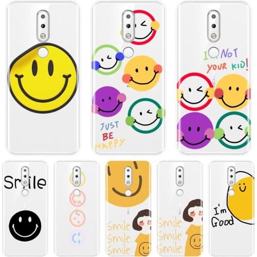 Cute Smile Funny Quotes Yellow Back Cover For Nokia 7.1 6.1 5.1 3.1 2.1 Plus Soft Silicone Phone Case For Nokia 3.2 4.2 Case
