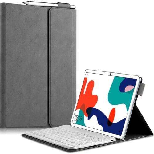 Wireless Bluetooth keyboard Cover For HUAWEI Mate Pad MatePad 10.4 inch BAH3-W09 BAH3-AL00 Tablet Case PU Leather stand Funda