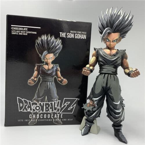 FigureCrazy Japanese Anime Figure Chocolate Black Color Battle Edition Comics Style PVC Action Figure Collectible Model Toy 23cm