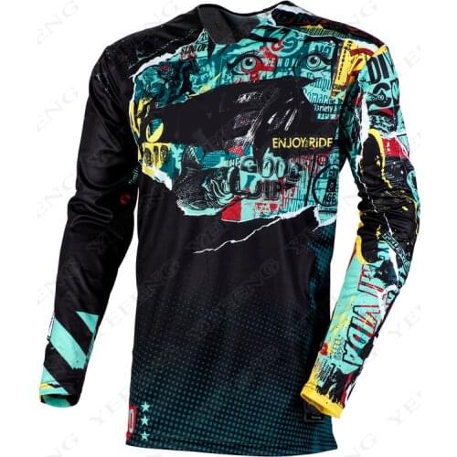 Motocross Jersey Bicycle BMX Mountain Downhill Bike Long Sleeve Enduro Racing Shirts Cycling Jerseys DH MTB Offroad