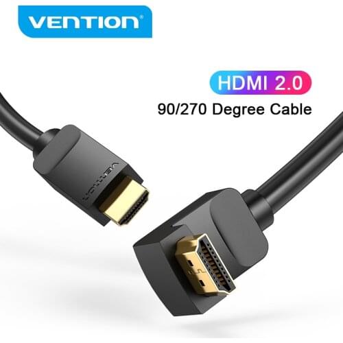 Vention HDMI Cable 4K 60Hz HDMI 2.0 Degree Angle Cable for Apple TV Box PS4 Splitter Switch Video Audio Cable HDMI-compatible 4K