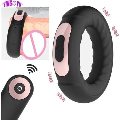 Wireless Penis Rings Vibrators Cockring Dick Massage Adult Erotic Toys For Men 18+ Penile Stimulator Male Dildo Strapon Sex Shop