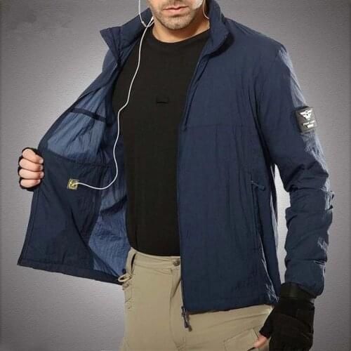 Summer Quick Dry Tactical Skin Jacket Men Military Waterproof Hooded Raincoat Thin Windbreaker Sunscreen Jackets Big Size 5XL