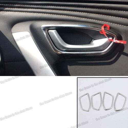 Lsrtw2017 Stainless Steel Car Interior Door Handle Frame Trims for Jetour X70 X70s 2018 2019 Accessories Auto Styling