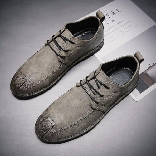 Men Mens leather casuales size breathable cuero 2020 Fashion light Light brand high on comfortable streetwear mens fashion de