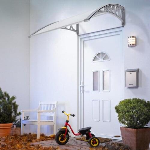 Door Canopy Awning Shelter Front Back Porch Outdoor Door Shade Cover 7 Sizes Outdoor Furniture Canopy Rain Protection DIY Awning