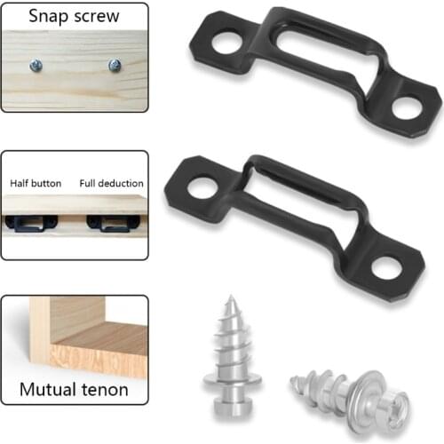 Invisible Two-in-One Connector Screw Fastener Hidden Laminate Cabinet Wardrobe Assembly Furniture Hidden Screw Fasteners