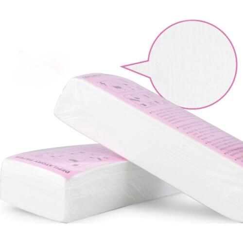 New 100pcs/lot Non Woven Epilator Wax Strip Body Cloth Hair Remove Wax Paper Rolls High Quality Hair Removal Wax Strips Pad