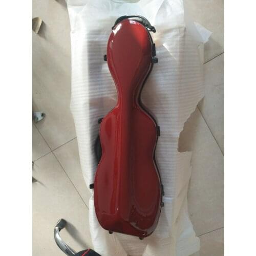 NEW 4/4 size carbon fiber violin case wine red color