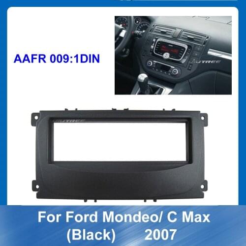Car DVD Only Frame Audio Fitting Adaptor Dash Trim Facia Panel for Ford Mondeo C Max 2007 Player Cover Plate Dash Mount Kit Trim