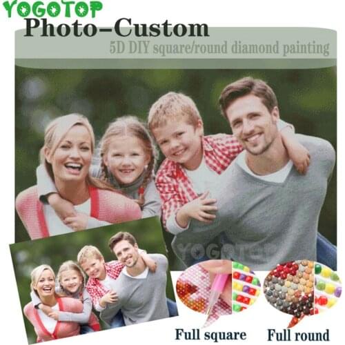 DIY Diamond Embroidery Photo custom 5D Private customized Diamond Painting Cross Stitch 3D Diamond Mosaic Decoration,Christmas