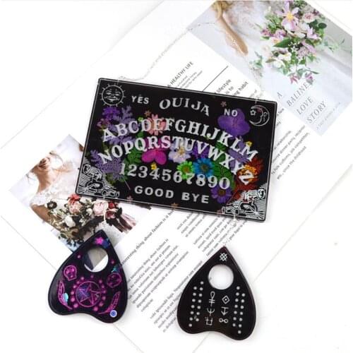 DIY Crystal Epoxy Resin Mold Divination Board Psychic Board Silicone Mirror Mold Swing Table and Listing Mold For Resin