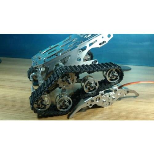 Tank chassis crawler chassis wifi smart car car independent suspension damping Diy Tracked Crawler Caterpillar Track RC Toy Kit