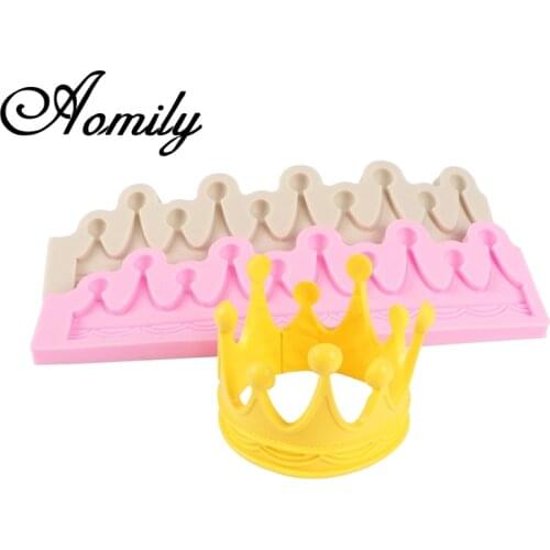 Aomily 3D Crown Wedding Cake Silicone Beautiful Flower Lace Fondant Mold Mousse Sugar Craft Icing Mat Pad Pastry Baking Tool