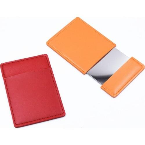 Ultra-thin Makeup Mirror Vanity Mirror Cosmetic 2 Colors Make Up Pocket Rectangle Foldable Compact Makeup Folding Mirrors