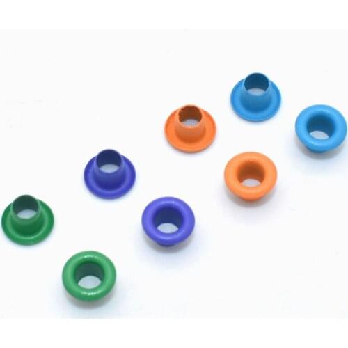 Eyelet Grommet Blue/Orange 3mm Grommet Metal Eyelet with Washer for Leather Craft Shoes Bag Making Hardware DIY Accessories