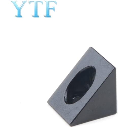 3D Printer V-slot Black Corner Connector 90 Degree Angle Bracket Fit 20mm for Openbuilds