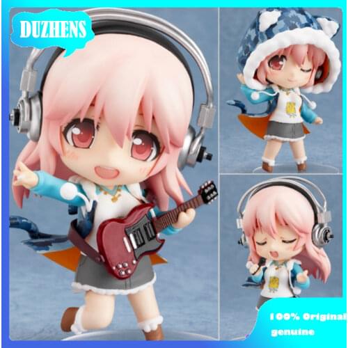 Original Japanes Anime Figure Super Sonico Q version figma PVC Action Figure Anime Figure Model Toys Figure Collection Doll Gift