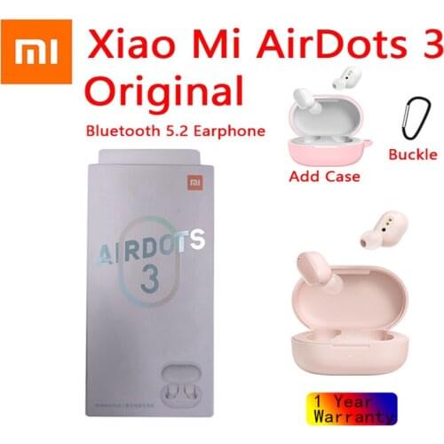 2021 Xiaomi Redmi AirDots 3 Earphone AptX Hybrid Vocalism Wireless Bluetooth 5.2 Mi True Wireless Headset CD-level Sound Quality