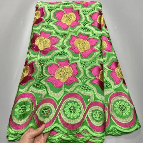 5yards Swiss Lace Fabric African Lace Faric 2021 High Quality Fashion Embroidery Dry Cotton Lace Swiss Voile Lace In Switzerland