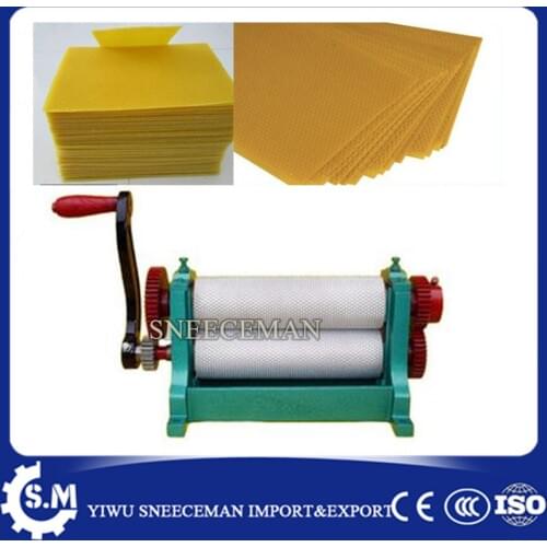 86*310mm Manual Bee Nest embossing bee wax machine chinese cheaper beeswax flat sheet machine for beekeeping