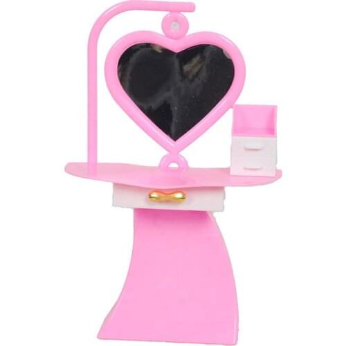 Accessories doll Dressing Table Toilet Doll Sweet Home Accessories Furniture Diy Toys Fashion Girls Plastic Special Offer 2020