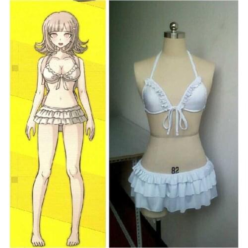 Anime Super Dangan Ronpa DanganRonpa 2 Swimsuit Nanami Chiaki Cosplay Costume