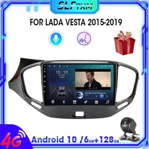 SLFTXM 2din Android10.0 Car Radio for LADA Vesta Cross Sport 2015-2019 Multimedia Video Player IPS 2.5D Navigation GPS RDS FM/AM