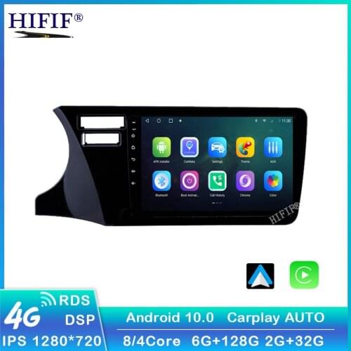 9" android 10.0 RAM 2G car gps dvd player for honda city LHD 2014 2017 car radio multimedia navigation stereo head unit dsp