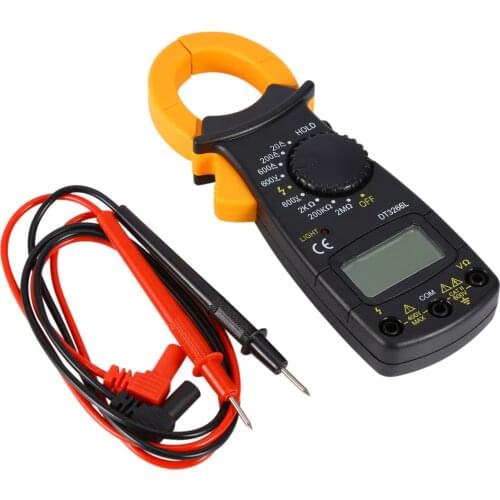 DT-3266L Digital Amper Clamp Meter Multimeter Current Clamp Pincers Voltmeter Ammeter 600A AC/D Voltage Tester