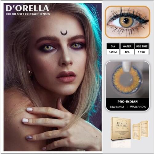 D'ORELLA 1 Pair(2pcs) FRUIT SeriesCosmetic Contact Lens Eye Color for Sale Coloured Contact Lenses for Eyes