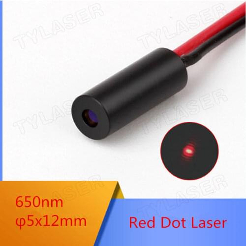 D5mm 650nm 0.5mW 1mW 5mW Red Dot Laser Module Industrial Grade APC Driver